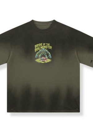 Bride of the Bog Monster Horror Retro Graphic T-Shirt